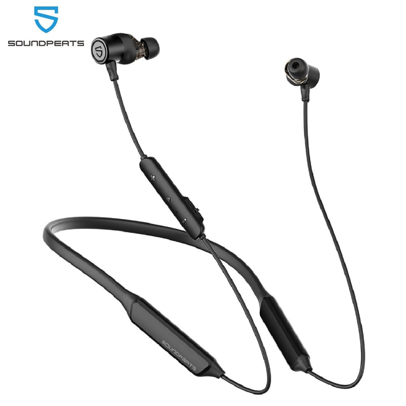 SoundPEATS Force Pro Bluetooth Wireless Earphones CVC Built-in Mic Stereo Super Bass in-Ear Magnetic Sports Earbuds 22H Player