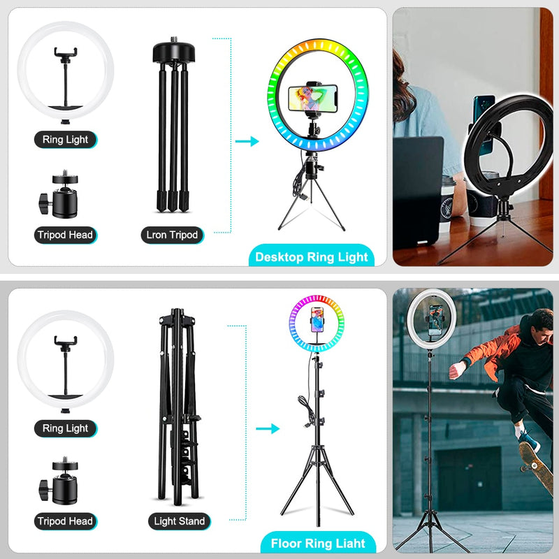 Ring Light Mobile Holder Photography Studio