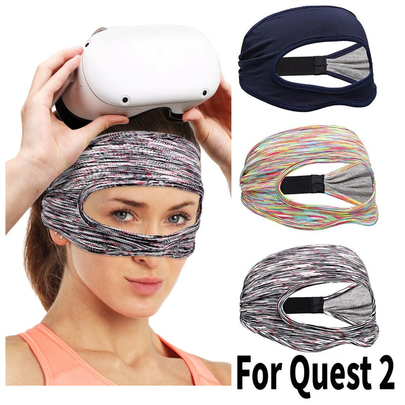 For Meta Oculus Quest 2 Accessories VR Glasses Eye Mask Cover Breathable Sweat Band Virtual Reality Headset For Quest 2 HTC Vive