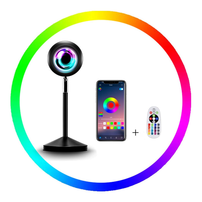 Projector APP/Remote Control Sunset Lamp Rainbow Sunset Lamp